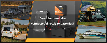 can a solar panel be connected directly to a battery