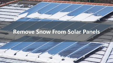 remove snow from solar panels