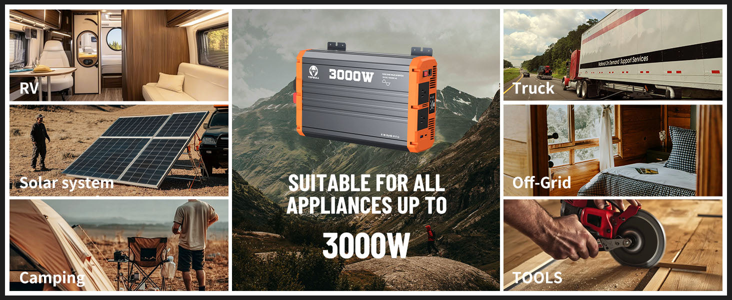 3000W Pure Sine Wave Inverter 