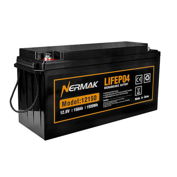 12V 150Ah Lithium LiFePO4 Deep Cycle Battery for Solar, RV, Marine, Home Energy Storage