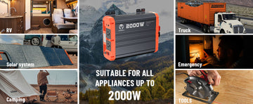 suitable for all appliances up to 2000w