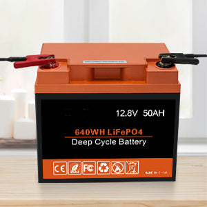 12.8V 50AH LiFePO4 Lithium Battery