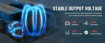 Topbull inverter stabilized output voltage, excellent performance