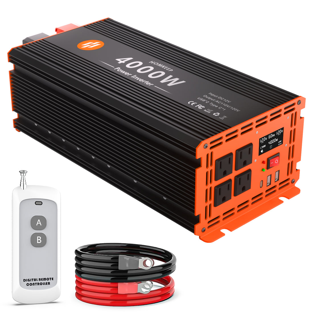 4000 Watt Corrected Sine Wave Power Inverter