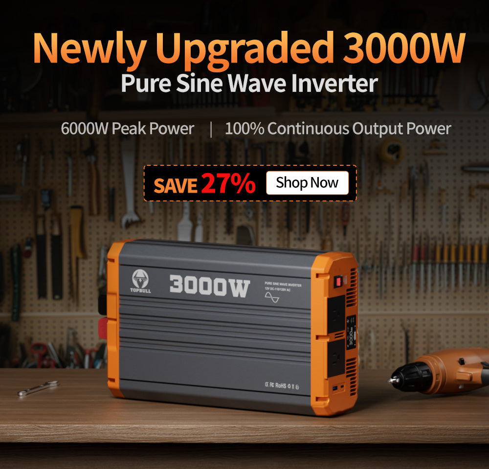 newly upgraded 3000W pure sine wave inverter