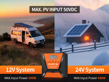 topbull 20A MPPT solar Controller MAX.PV input 50VDC