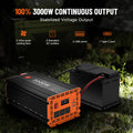 100% 3000W continuous output