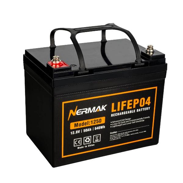 12V 50Ah Lithium LiFePO4 Deep Cycle Battery