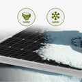 How much wind pressure and snow load can the solar panel withstand?