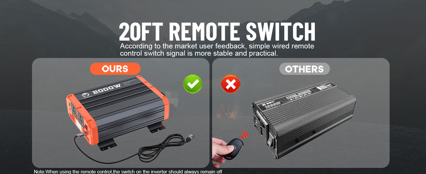 20ft remote switch