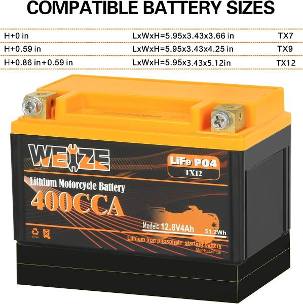 compatible battery sizes