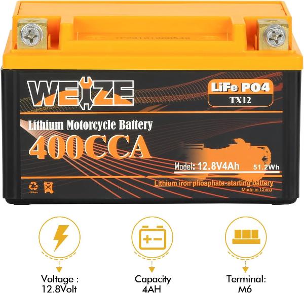 lithium motorcycle battery