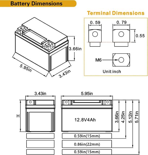 battery dimensions