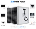 25w solar panels