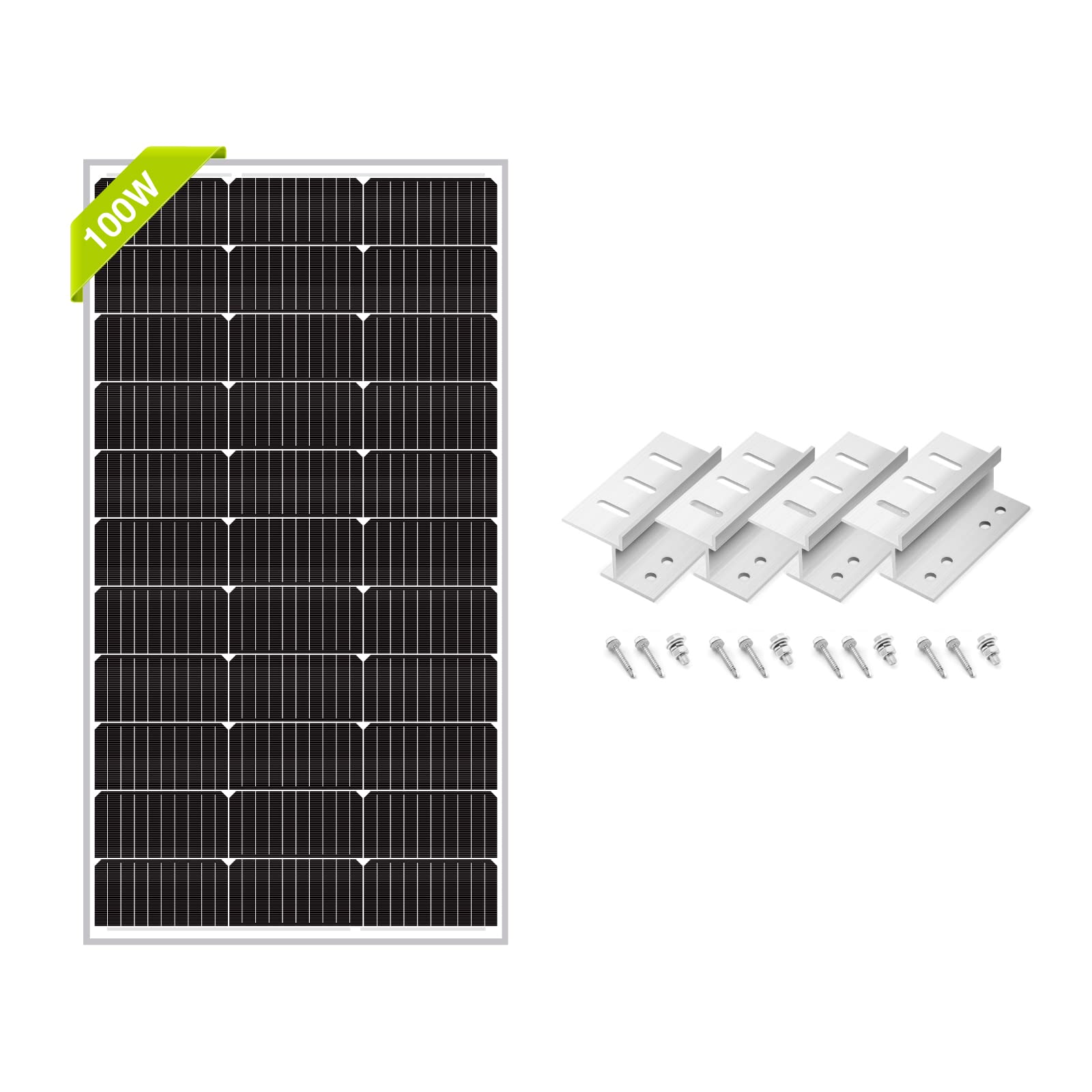 12V 100 Watts Monocrystalline Solar Panel