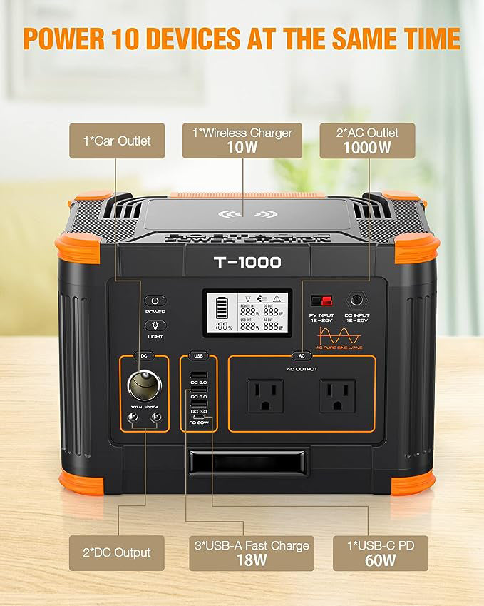 Portable Power Station 1000W