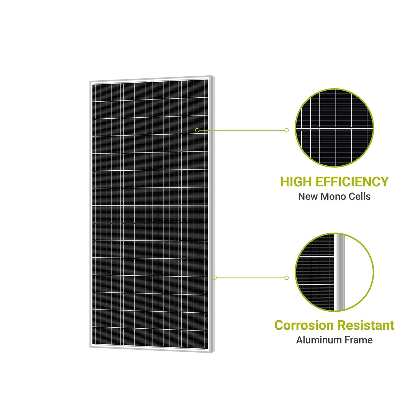12V 180W(Watt) Solar Panel Monocrystalline
