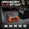 This inverter is compatible with all 12V batteries