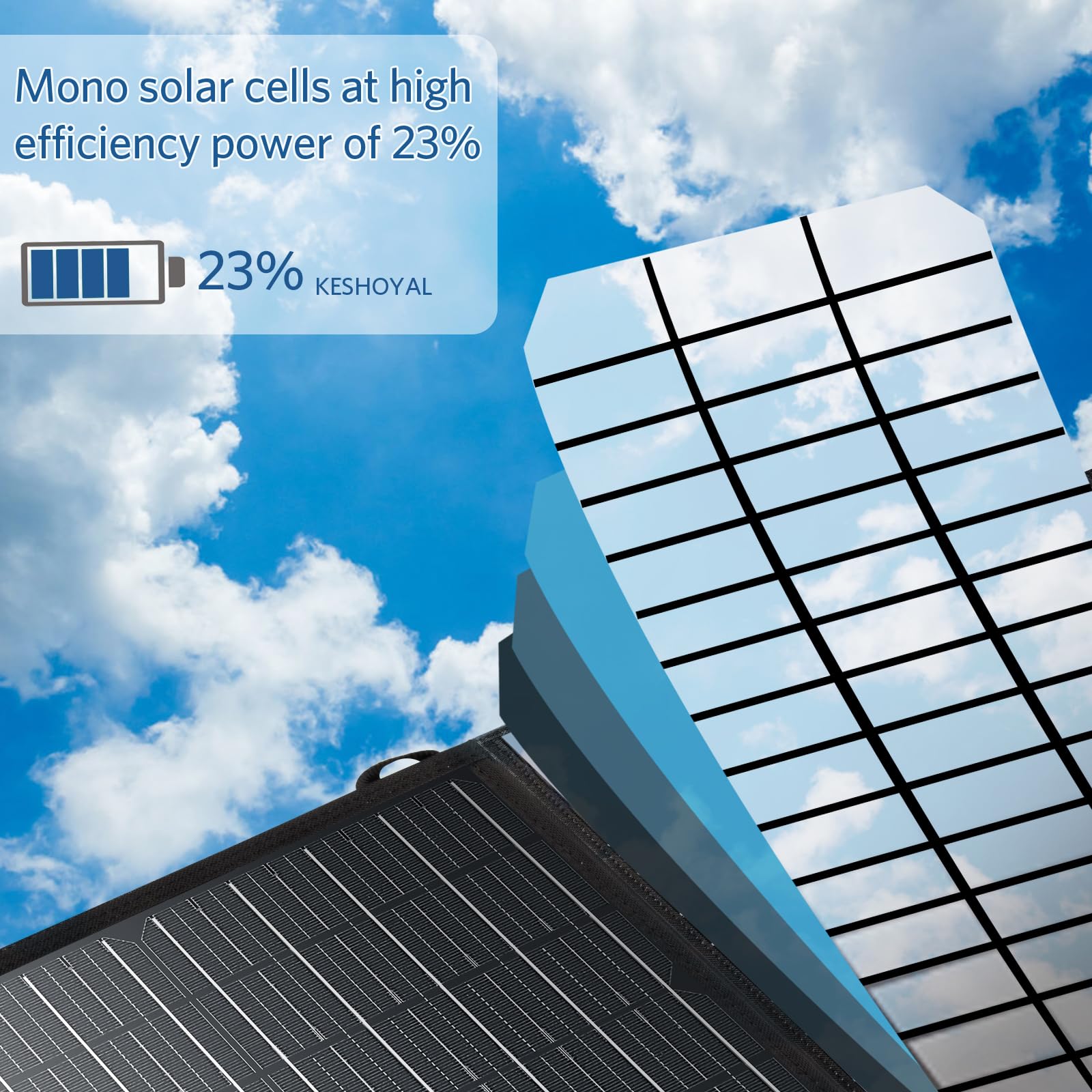 mono solar sells at high efficiency power of 23%