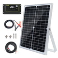 12V 20W Solar Panel Kit Monocrystalline with 10A Solar Charge Controller