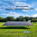 4kwh daily charge 10 busbars high conversion rate