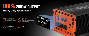 2500W Modified Wave Inverter 100% guaranteed 2500W stabilized output power