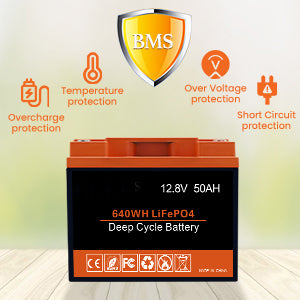 12.8V 50AH LiFePO4 Lithium Battery